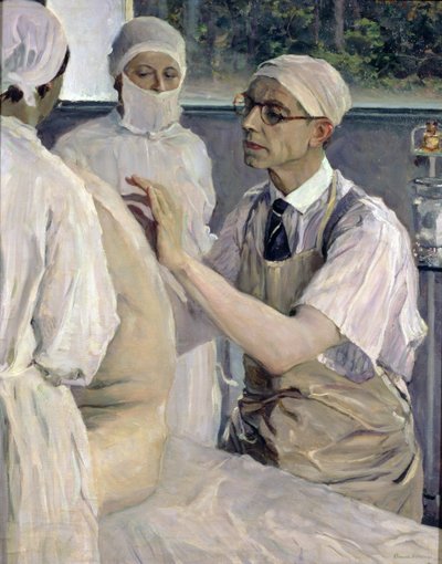 Ritratto del chirurgo Sergei Sergeevich Yudin (1891-1954) 1933 da Mikhail Vasilievich Nesterov